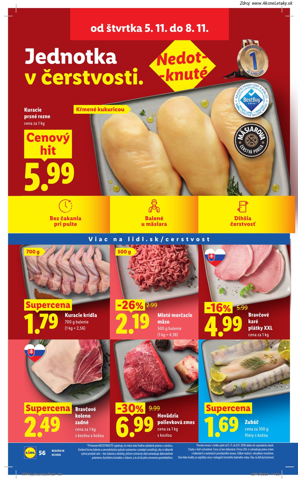 Strana 2 - leták Lidl (5. 11. - 8. 11. 2026)