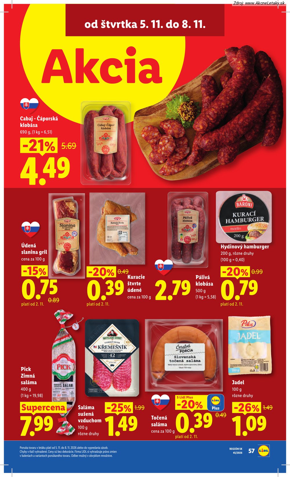Strana 7 - leták Lidl (2. 11. - 8. 11. 2026)