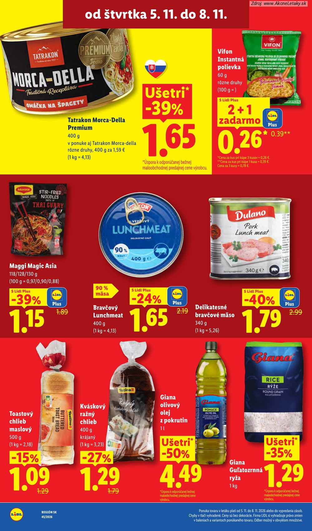 Strana 6 - leták Lidl (5. 11. - 8. 11. 2026)