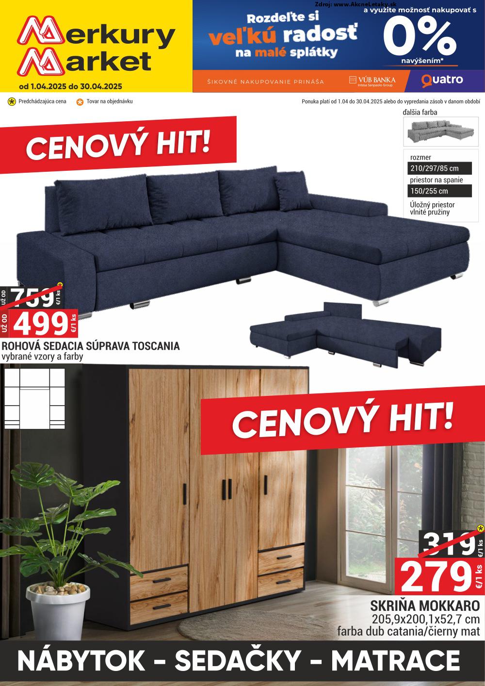 Leták Merkury Market (1. 4. - 30. 4. 2025) - strana 1 z 38
