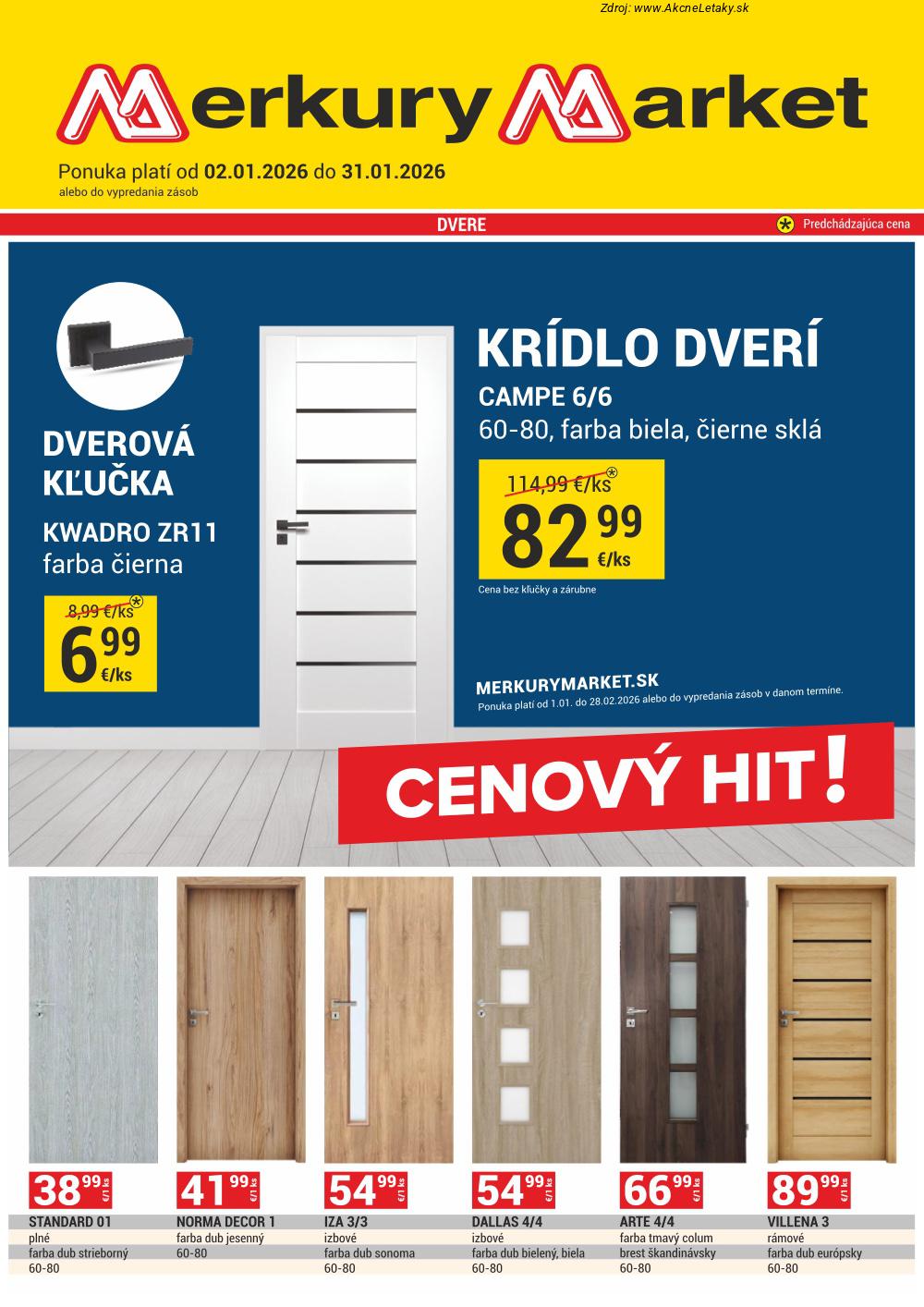 Leták Merkury Market - strana 1