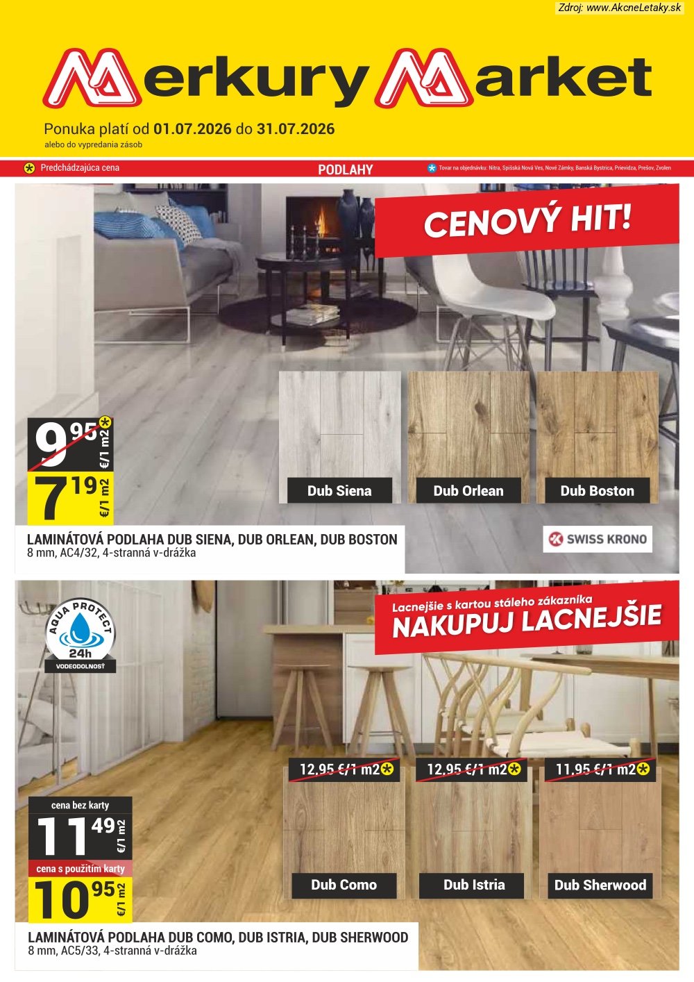 Leták Merkury Market (1. 7. - 31. 7. 2026) - strana 1 z 58