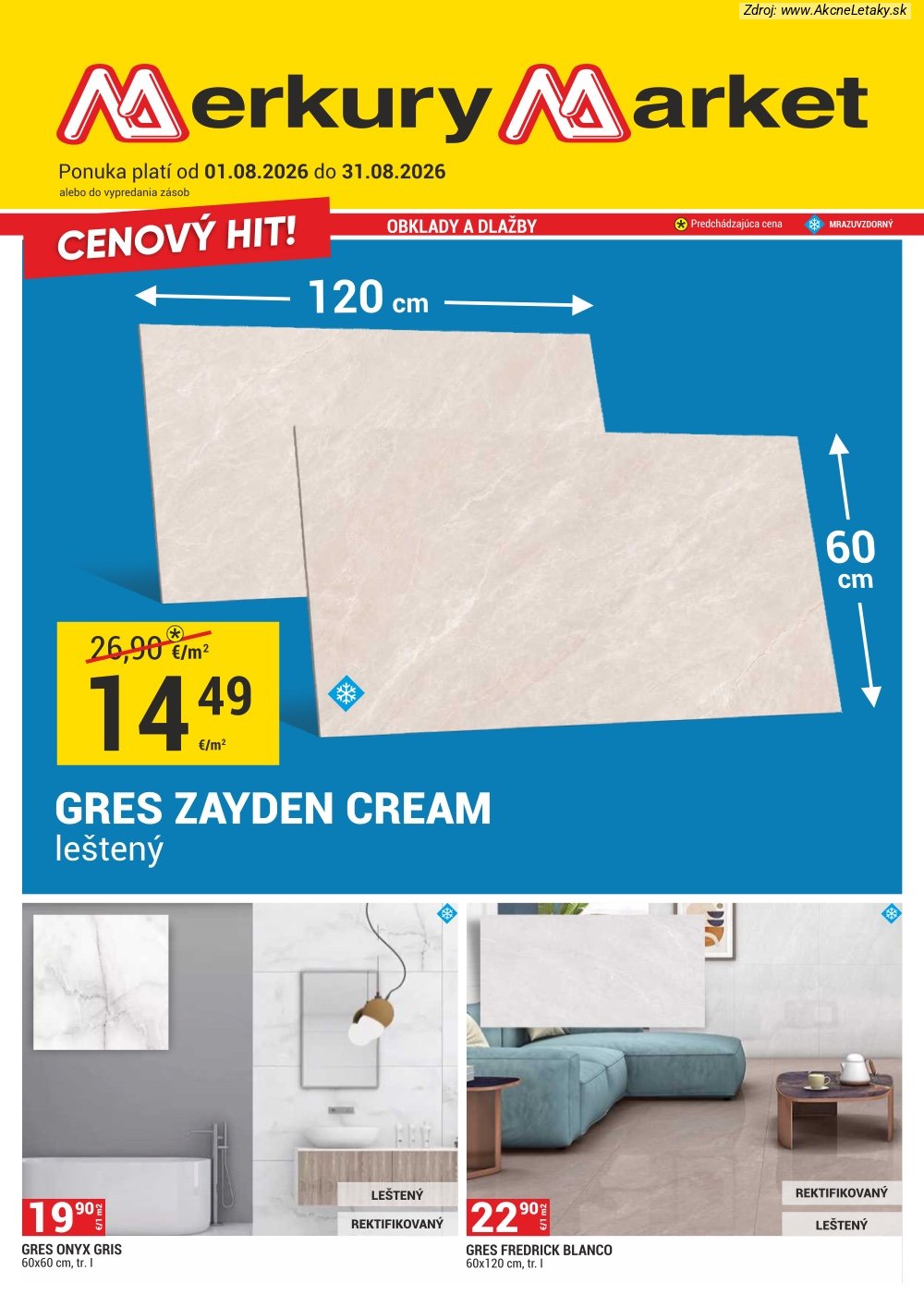 Leták Merkury Market (1. 8. - 31. 8. 2026) - strana 1 z 56