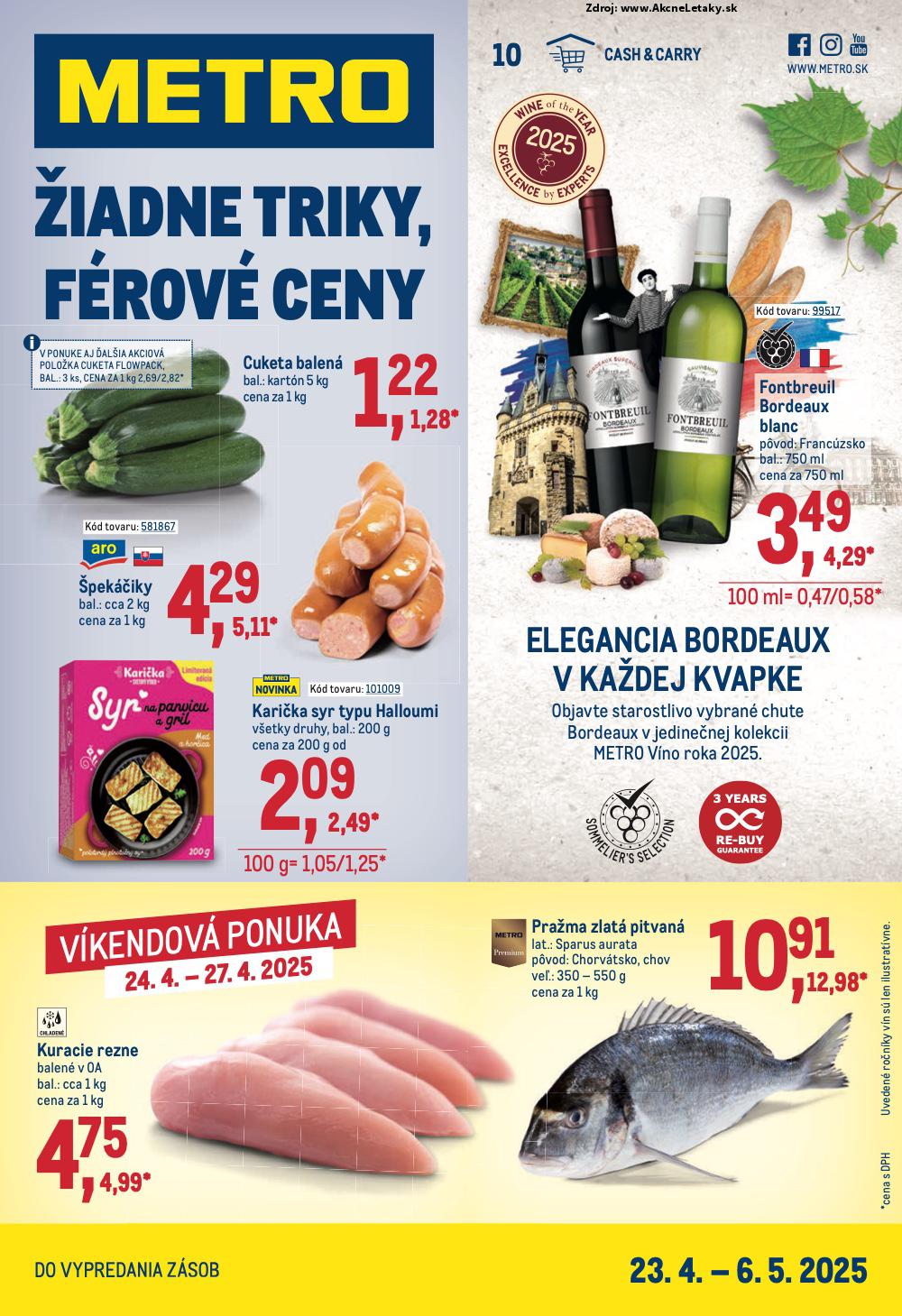 Leták METRO - strana 1