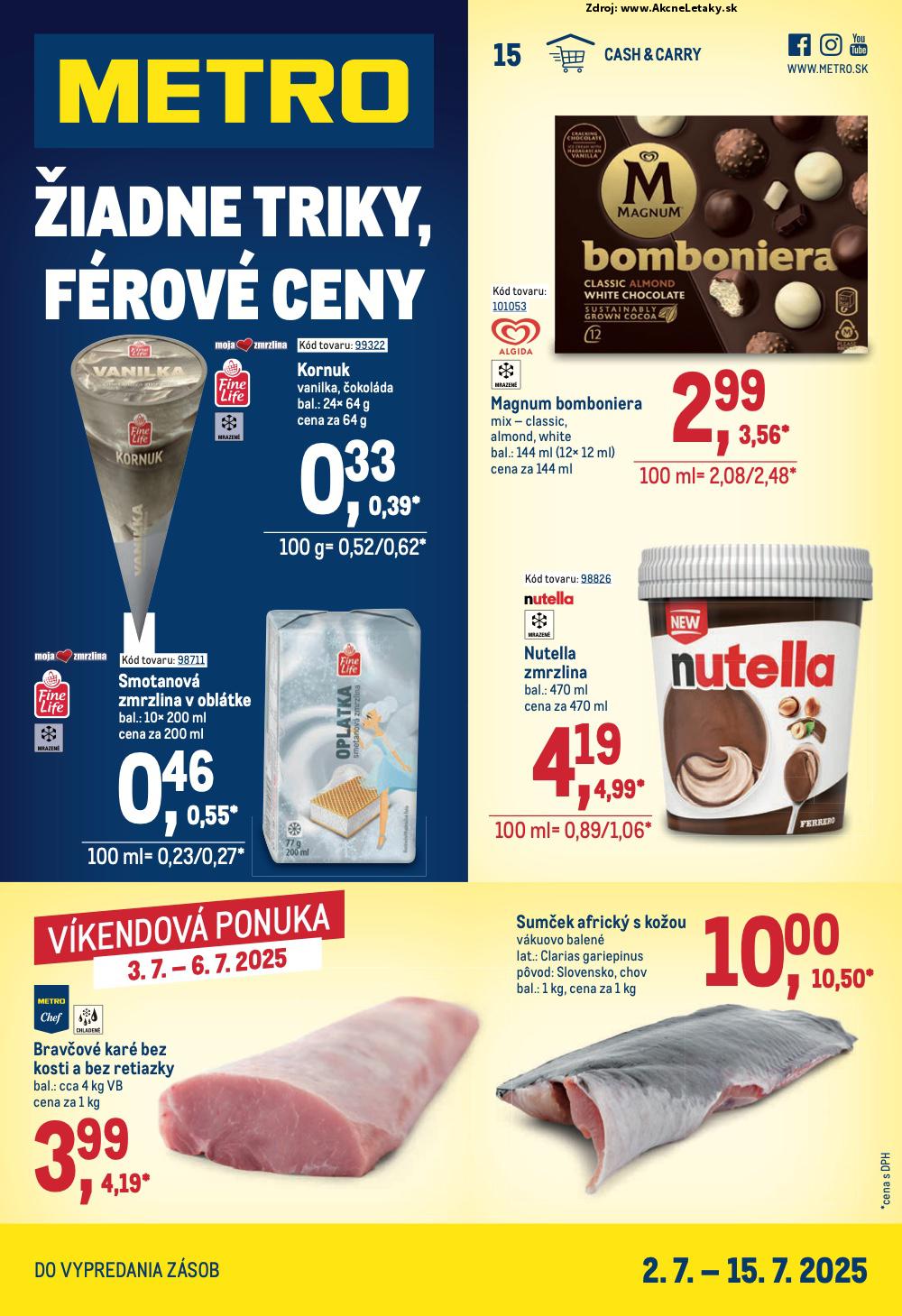 Leták METRO - strana 1
