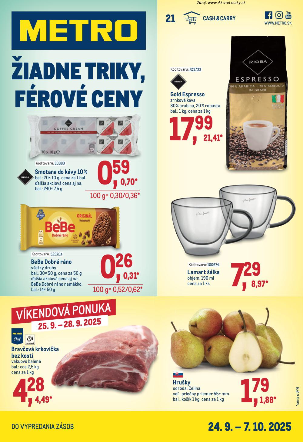 Leták METRO - strana 1