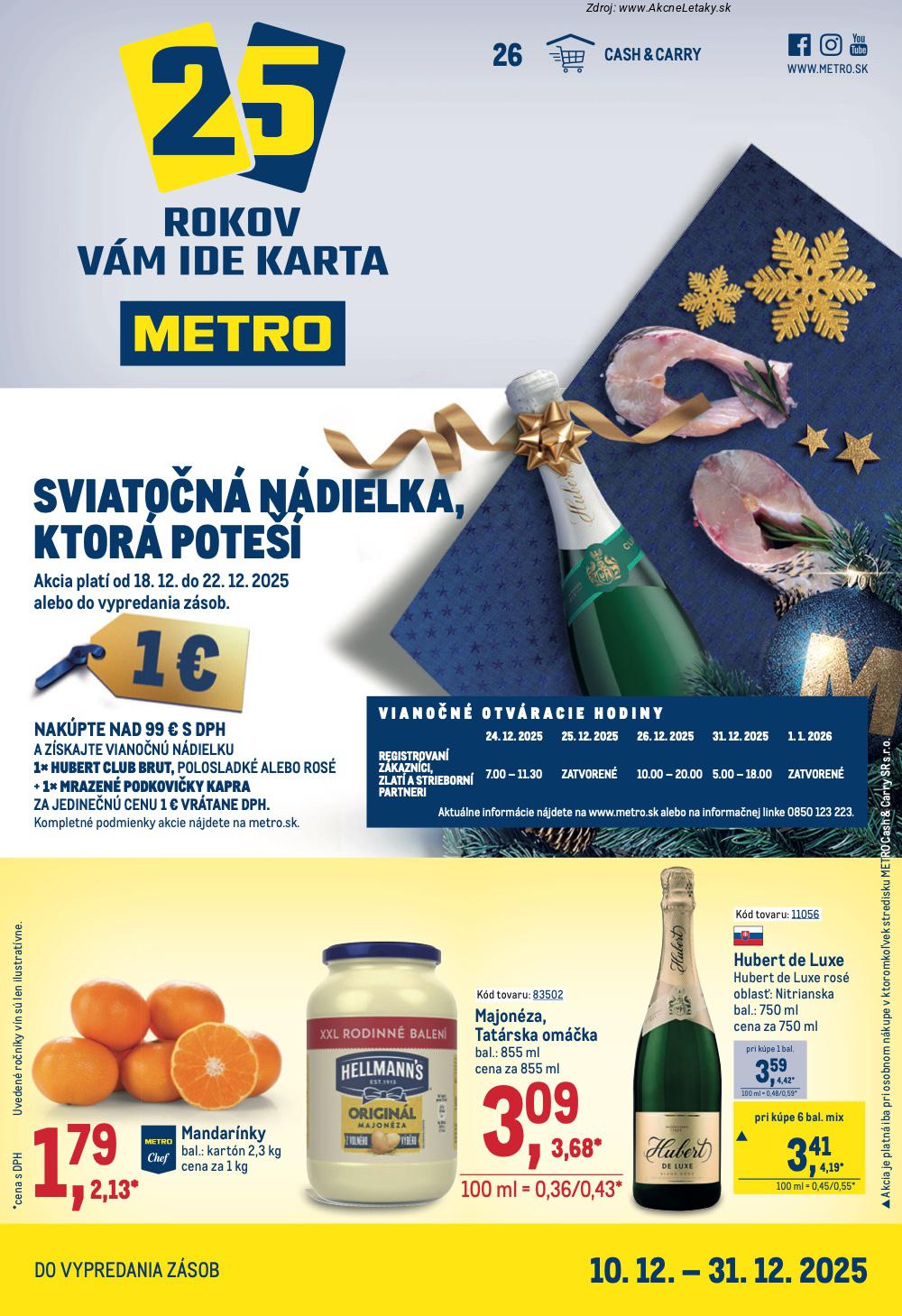 Leták METRO - strana 1