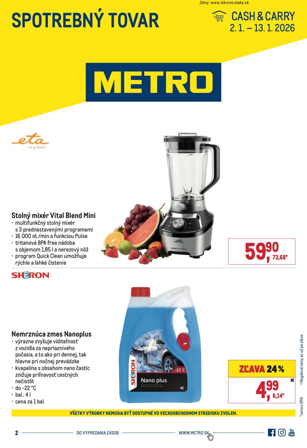 Leták METRO - strana 1