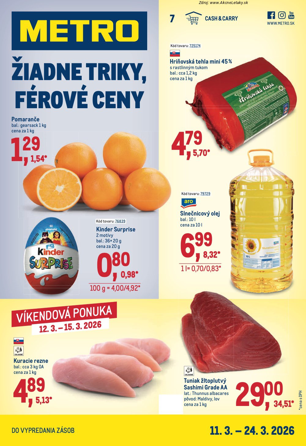 Leták METRO - strana 1