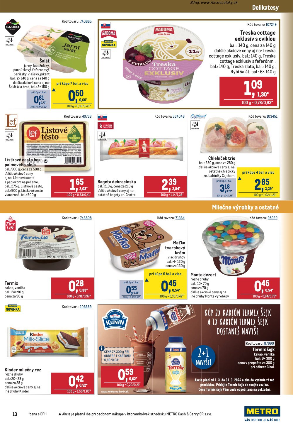 Leták METRO (11. 3. - 24. 3. 2026) - strana 13 z 40