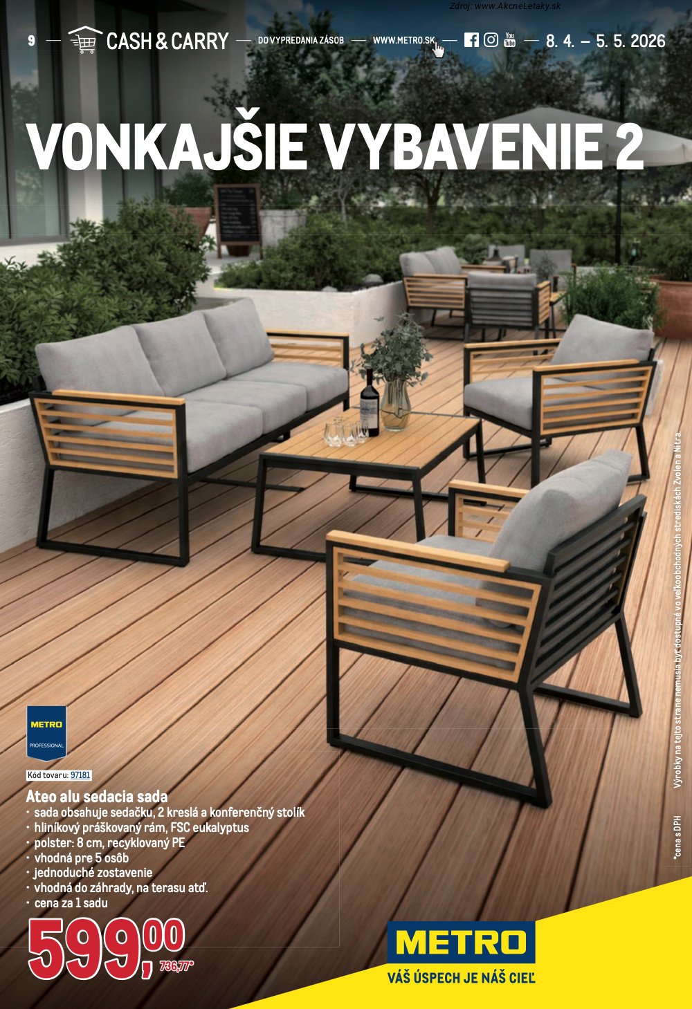 Leták METRO (8. 4. - 5. 5. 2026) - strana 1 z 14