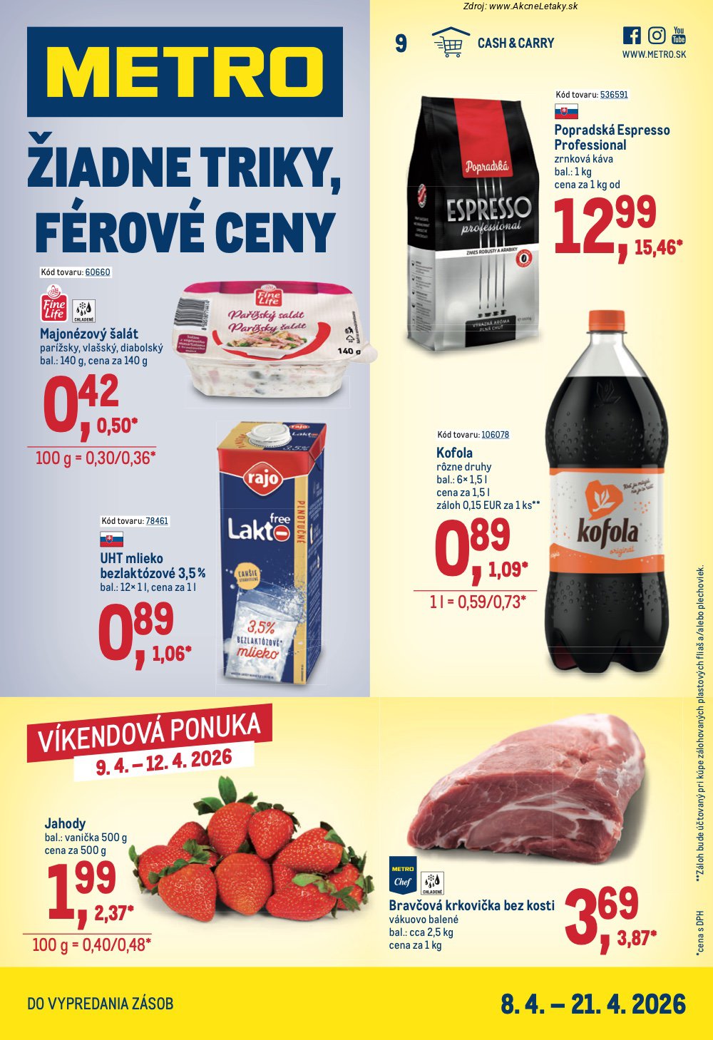 Leták METRO - strana 1