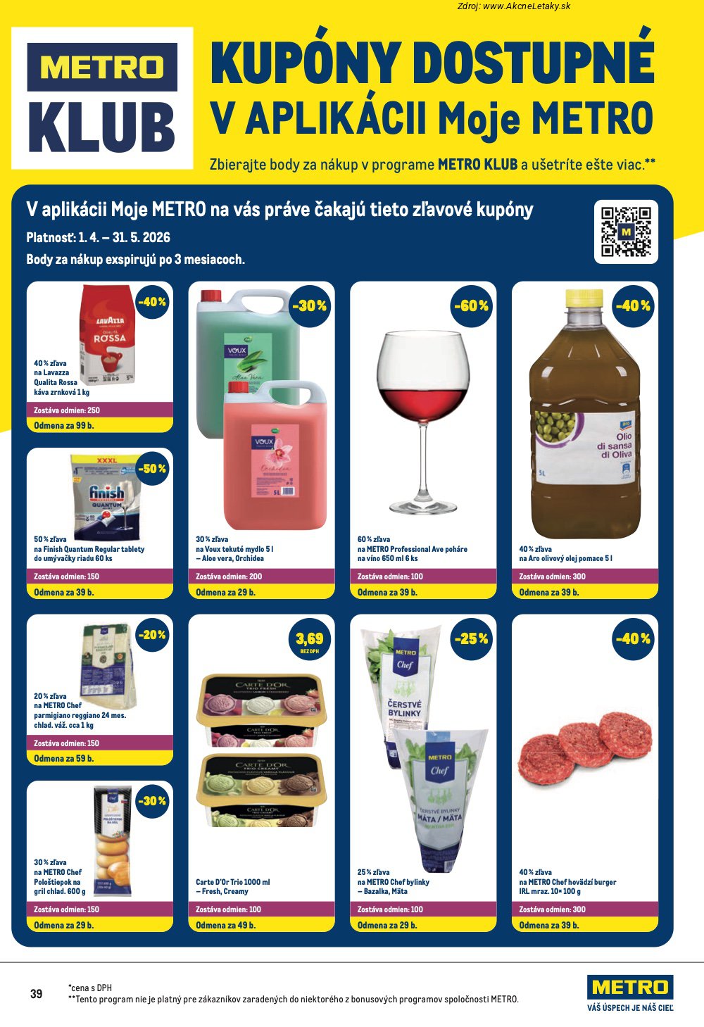 Leták METRO (8. 4. - 21. 4. 2026) - strana 39 z 40