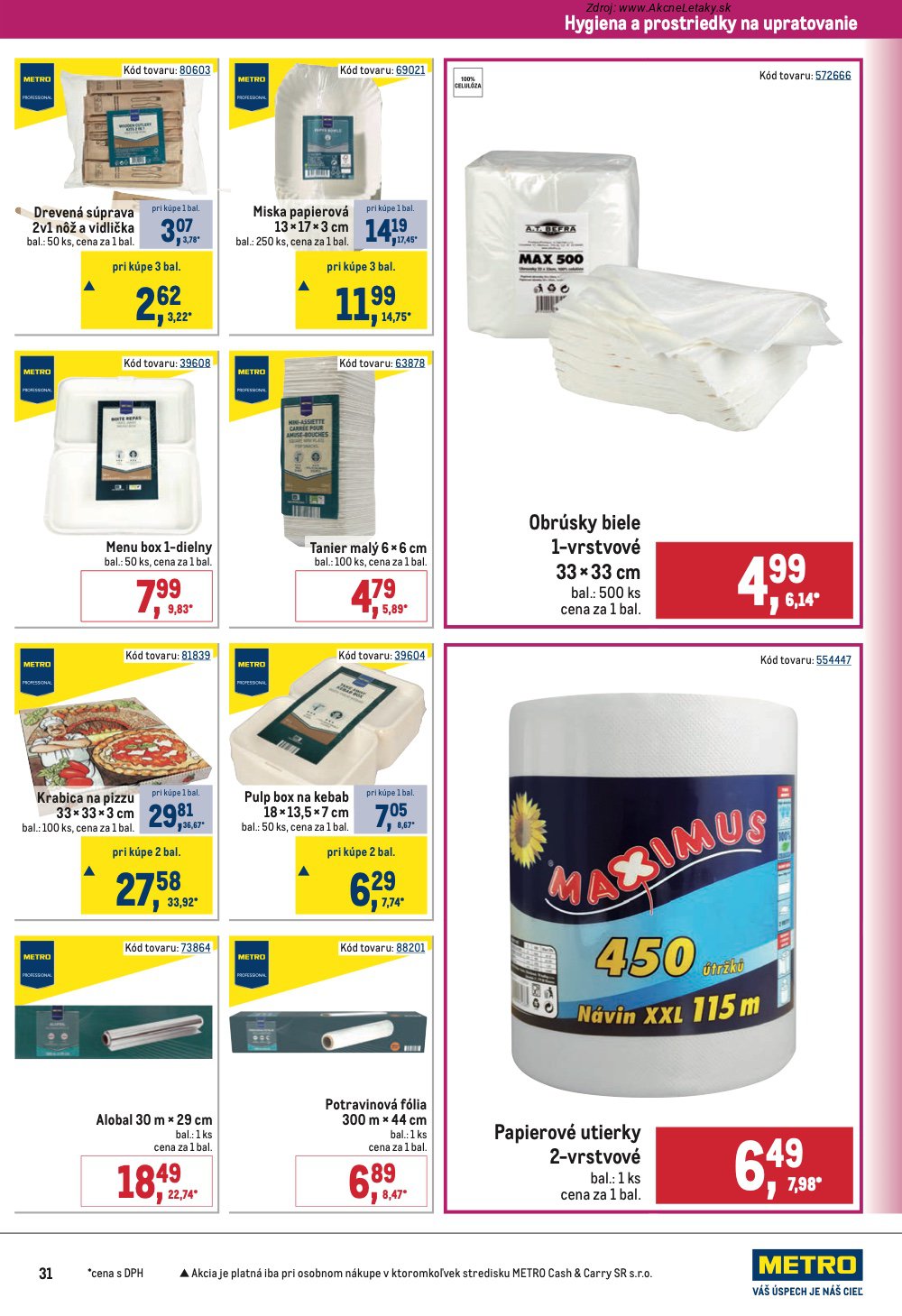 Leták METRO (22. 4. - 19. 5. 2026) - strana 31 z 32