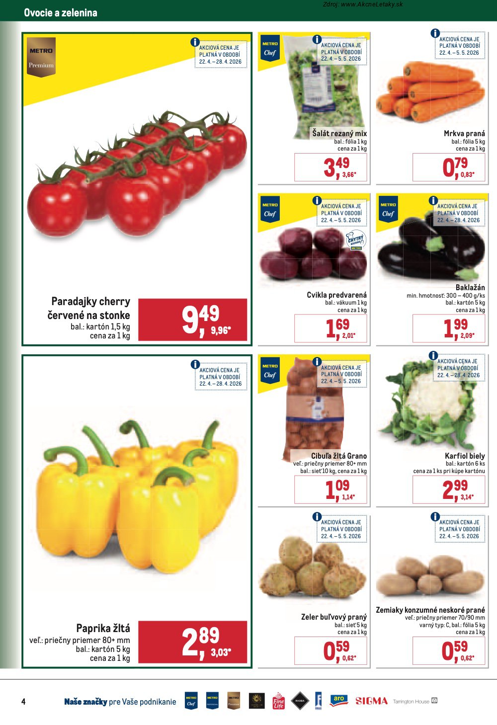 Leták METRO (22. 4. - 19. 5. 2026) - strana 4 z 32