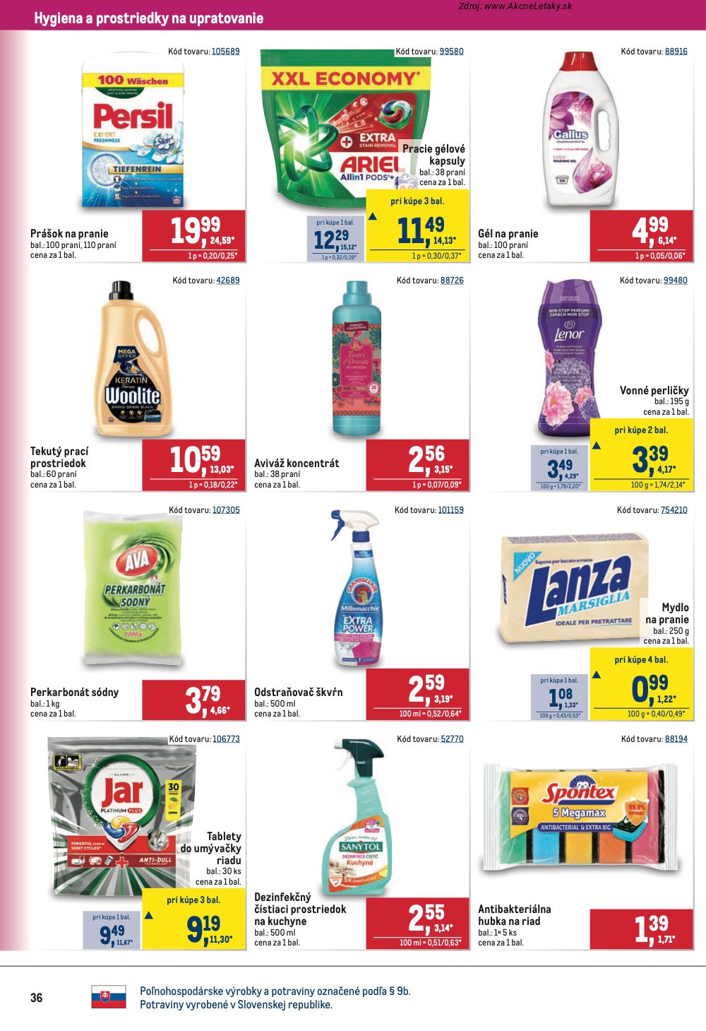 Leták METRO (22. 4. - 5. 5. 2026) - strana 36 z 40