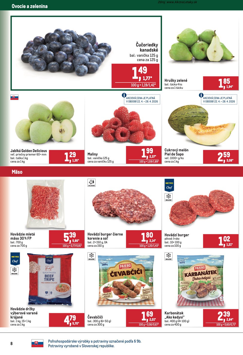 Leták METRO (22. 4. - 5. 5. 2026) - strana 8 z 40