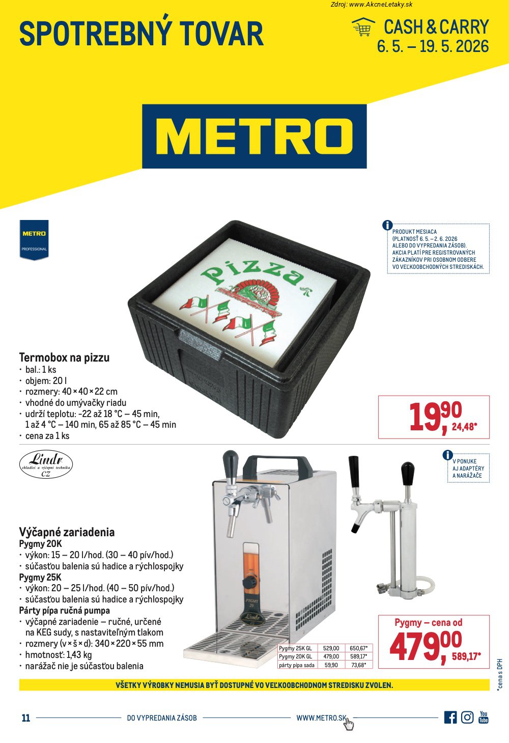 Leták METRO (6. 5. - 19. 5. 2026) - strana 1 z 6