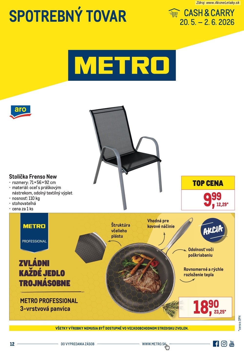 Leták METRO (20. 5. - 2. 6. 2026) - strana 1 z 6