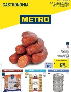 Leták METRO 20. 5. - 16. 6. 2026 Gastronómia
