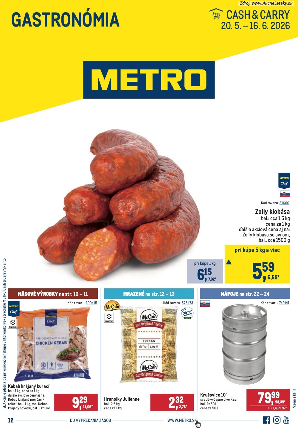 Leták METRO - strana 1