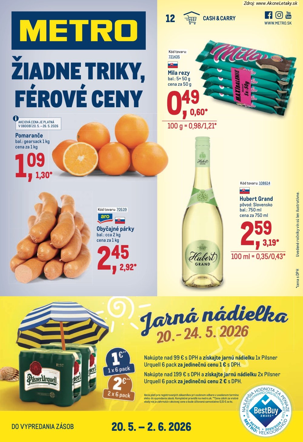 Leták METRO (20. 5. - 2. 6. 2026) - strana 1 z 40