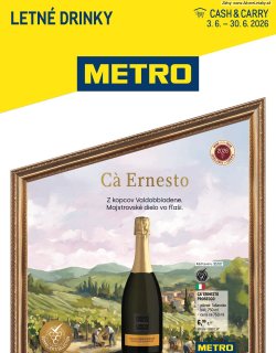 Leták METRO 3. 6. - 30. 6. 2026 Letné drinky