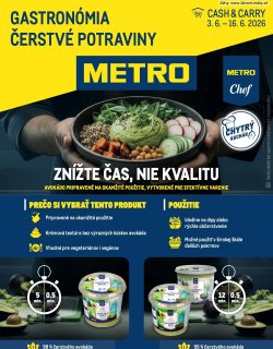 Leták METRO 3. 6. - 16. 6. 2026 Gastronómia