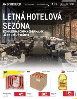 Leták Letná hotelová sezóna distribúcia