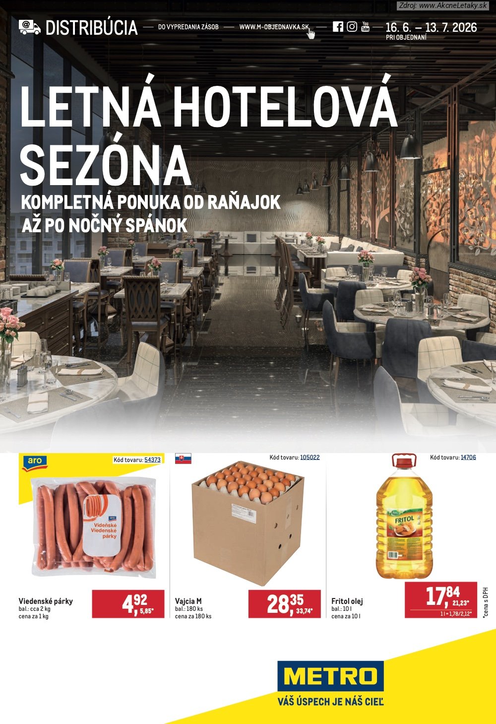 Leták METRO (16. 6. - 13. 7. 2026) - strana 1 z 8