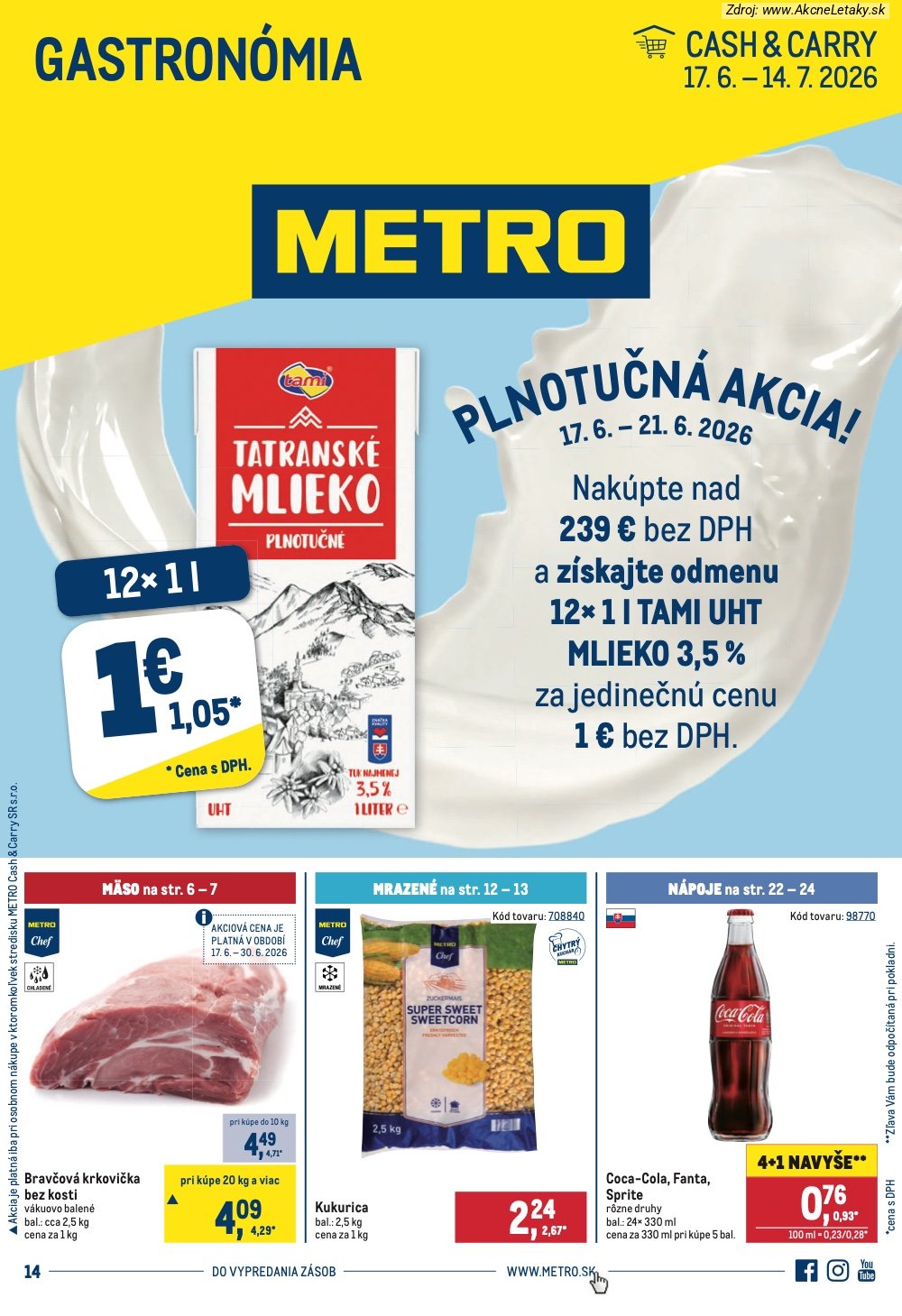 Leták METRO (17. 6. - 14. 7. 2026) - strana 1 z 32