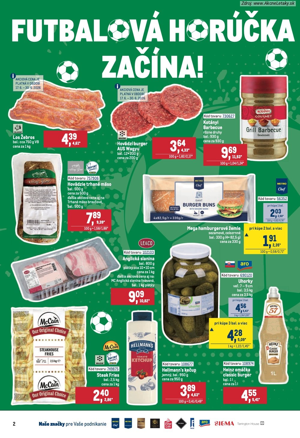 Leták METRO (17. 6. - 14. 7. 2026) - strana 2 z 32
