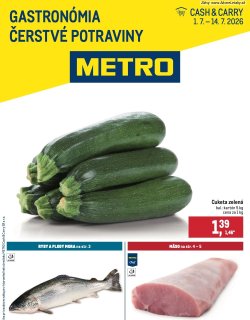 Leták METRO 1. 7. - 14. 7. 2026 Gastronómia