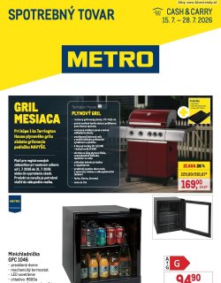 Leták METRO 15. 7. - 28. 7. 2026 Spotrebný tovar