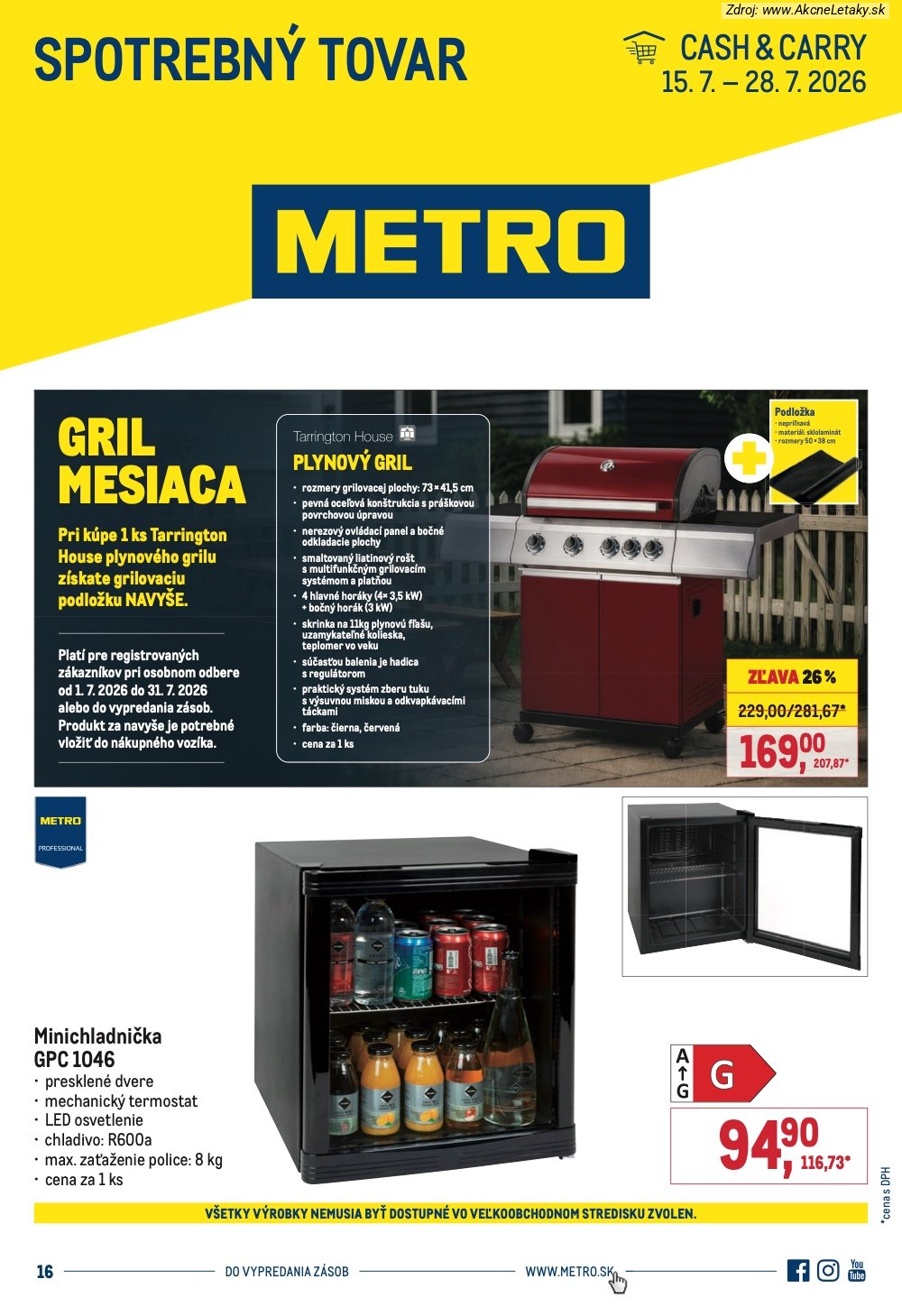 Leták METRO (15. 7. - 28. 7. 2026) - strana 1 z 6