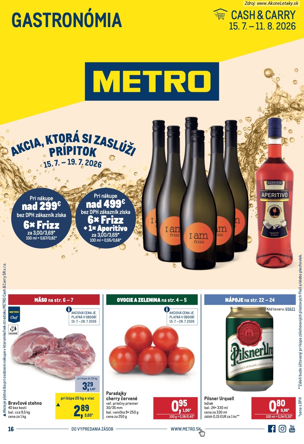 Leták METRO - strana 1