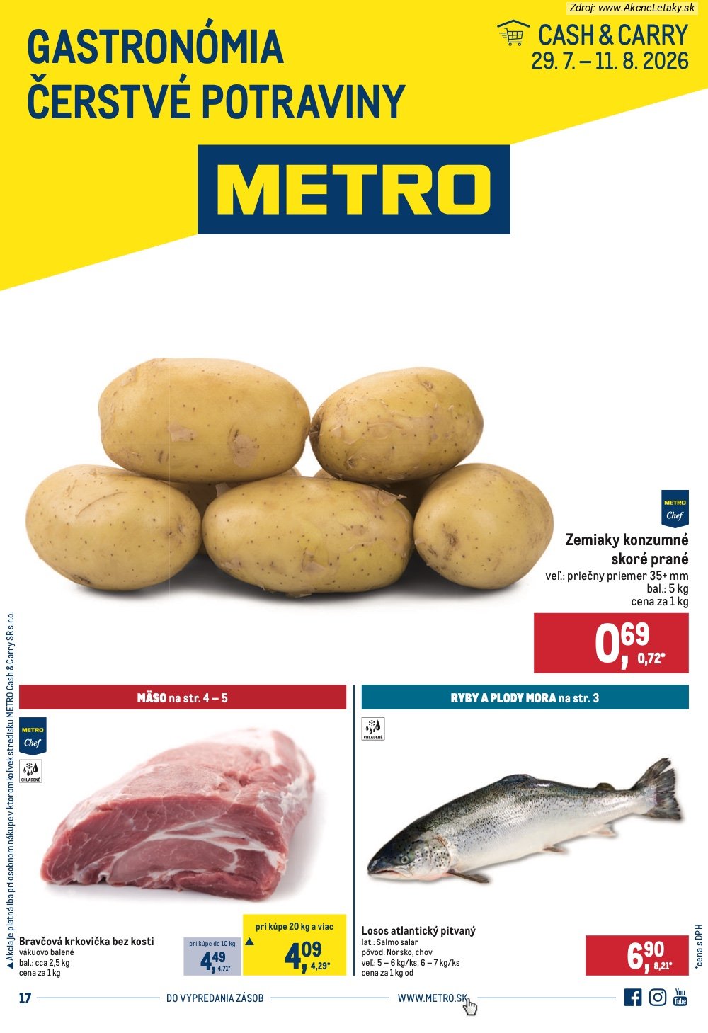 Leták METRO (29. 7. - 11. 8. 2026) - strana 1 z 6