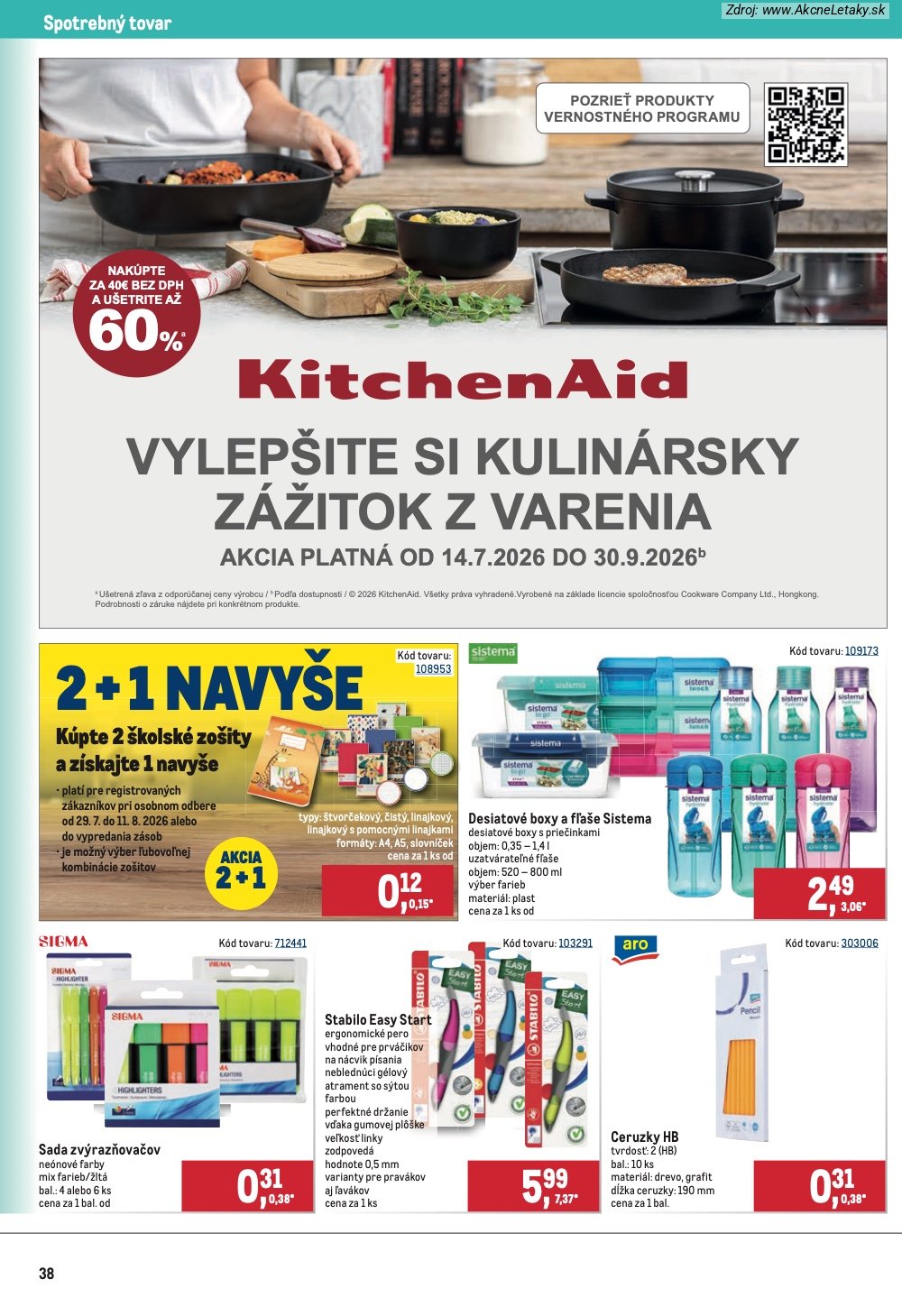 Leták METRO (29. 7. - 11. 8. 2026) - strana 38 z 40