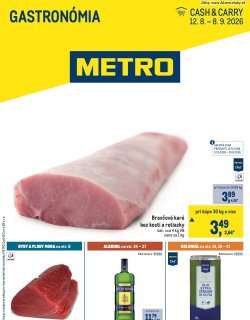 Leták METRO 12. 8. - 8. 9. 2026 Gastronómia