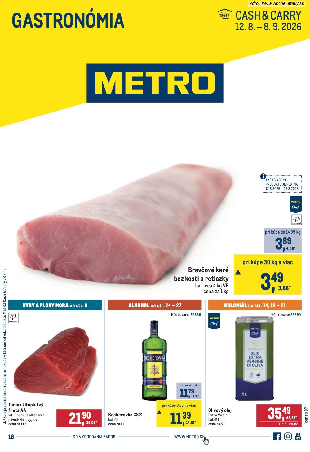 Leták METRO (12. 8. - 8. 9. 2026) - strana 1 z 32