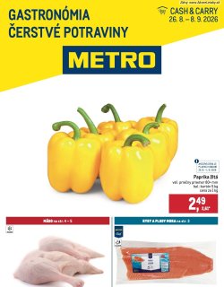 Leták METRO 26. 8. - 8. 9. 2026 Gastronómia