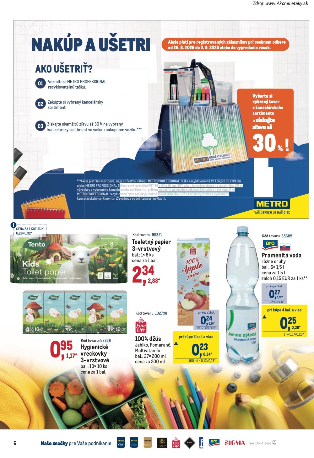 Leták METRO (26. 8. - 8. 9. 2026) - strana 6 z 40