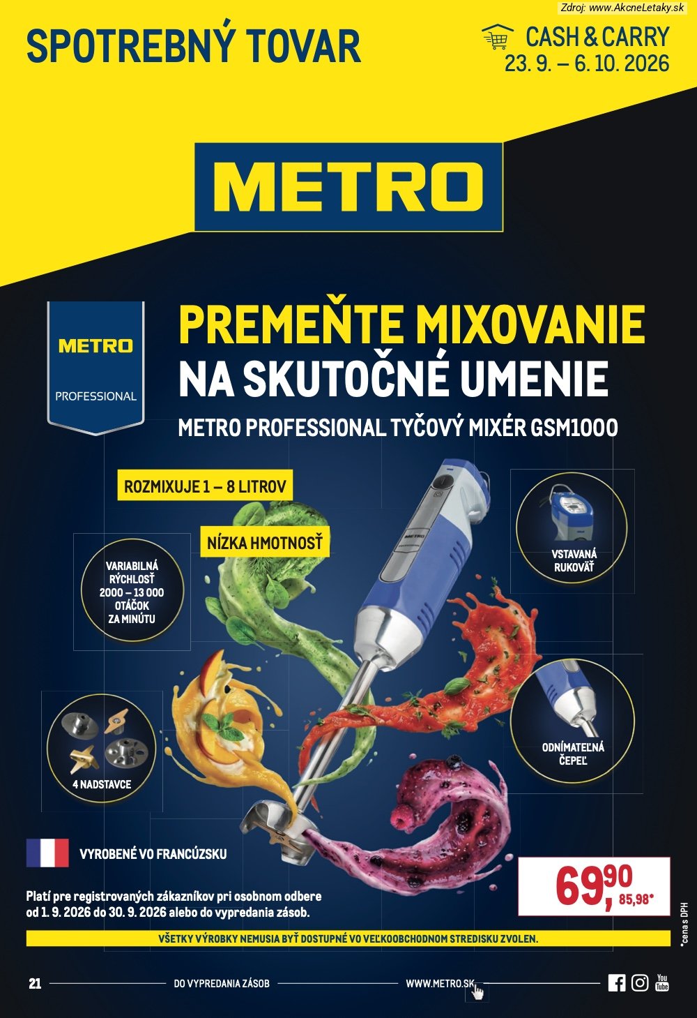 Leták METRO - strana 1