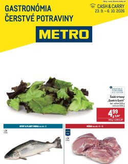 Leták METRO 23. 9. - 6. 10. 2026 Gastronómia