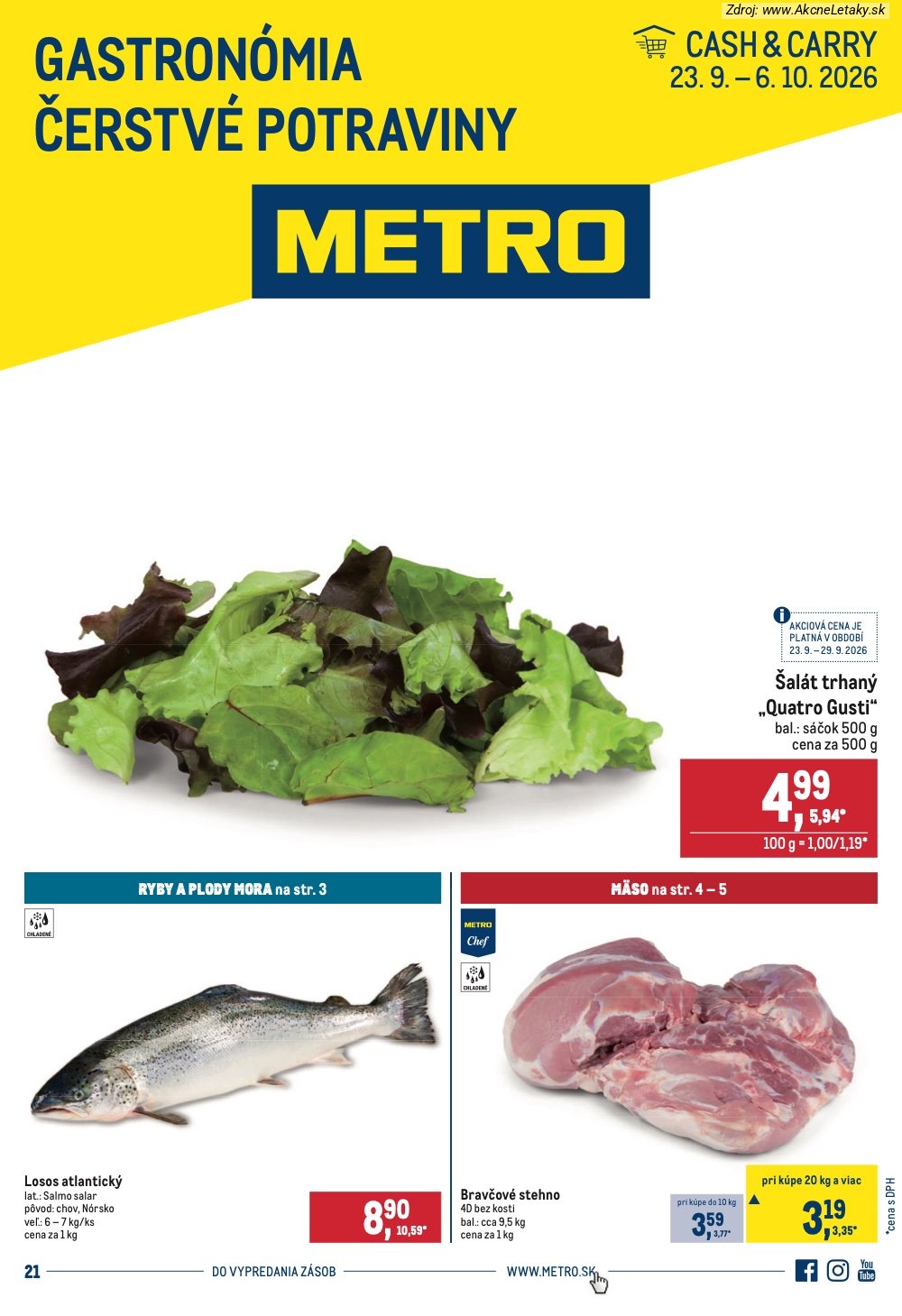 Leták METRO - strana 1