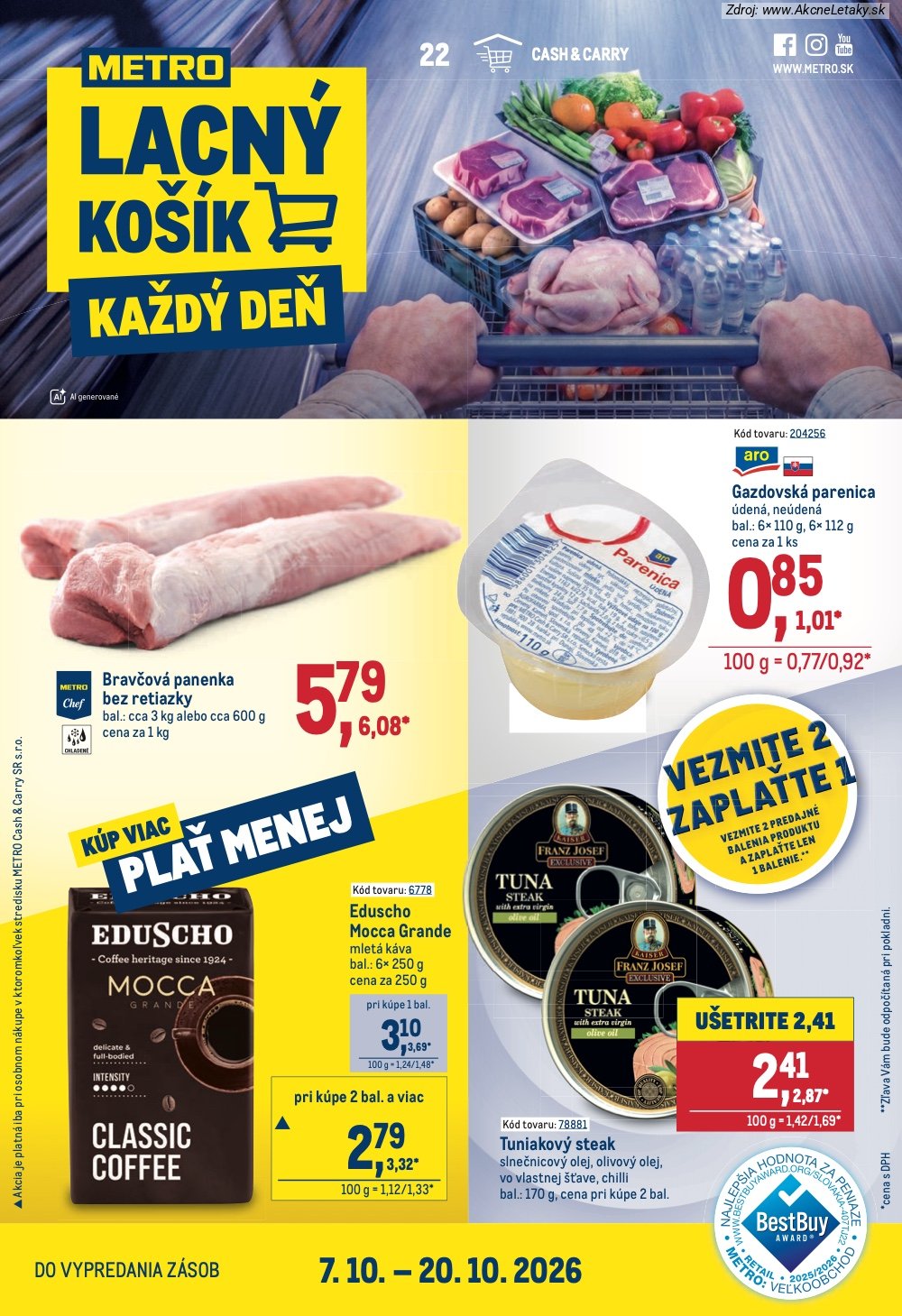 Leták METRO (7. 10. - 20. 10. 2026) - strana 1 z 40