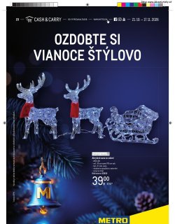 Leták METRO 21. 10. - 3. 11. 2026 Dekorácie