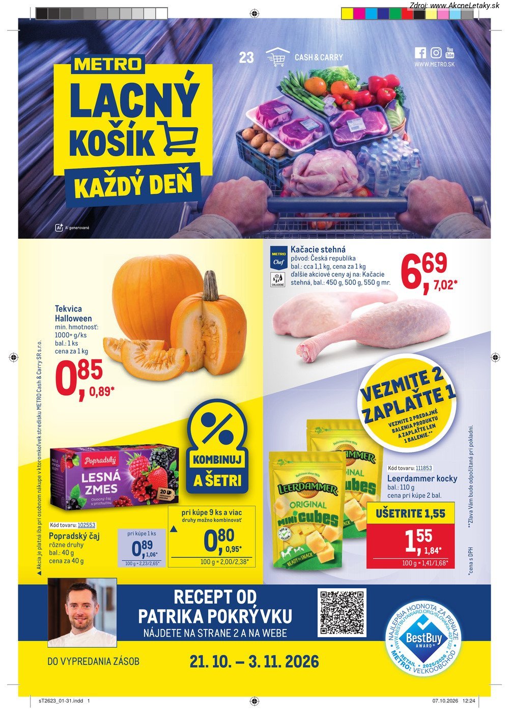 Leták METRO (21. 10. - 3. 11. 2026) - strana 1 z 40