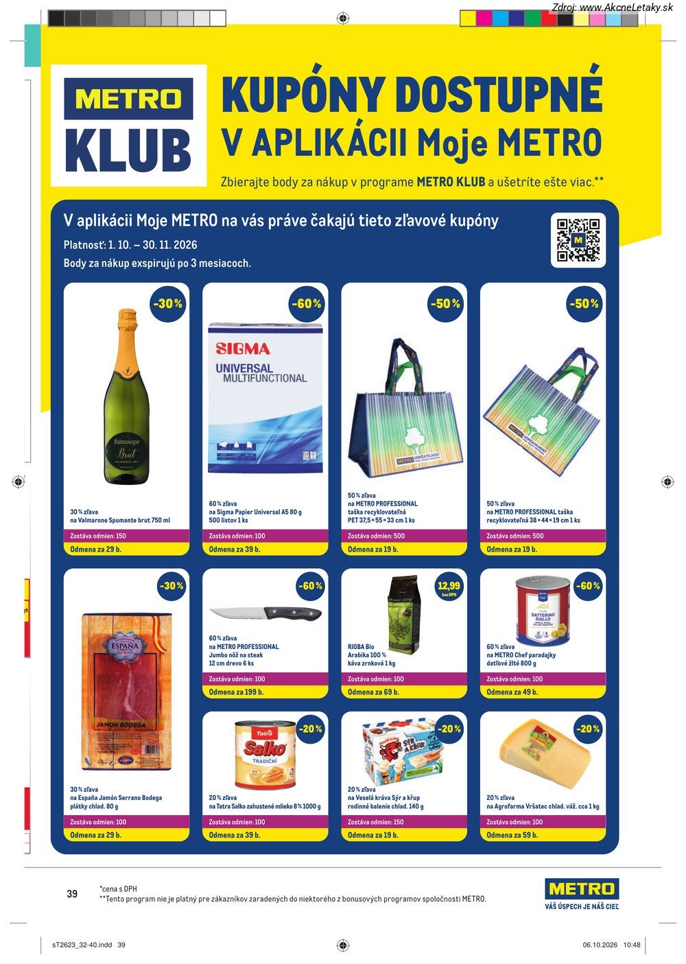 Leták METRO (21. 10. - 3. 11. 2026) - strana 39 z 40