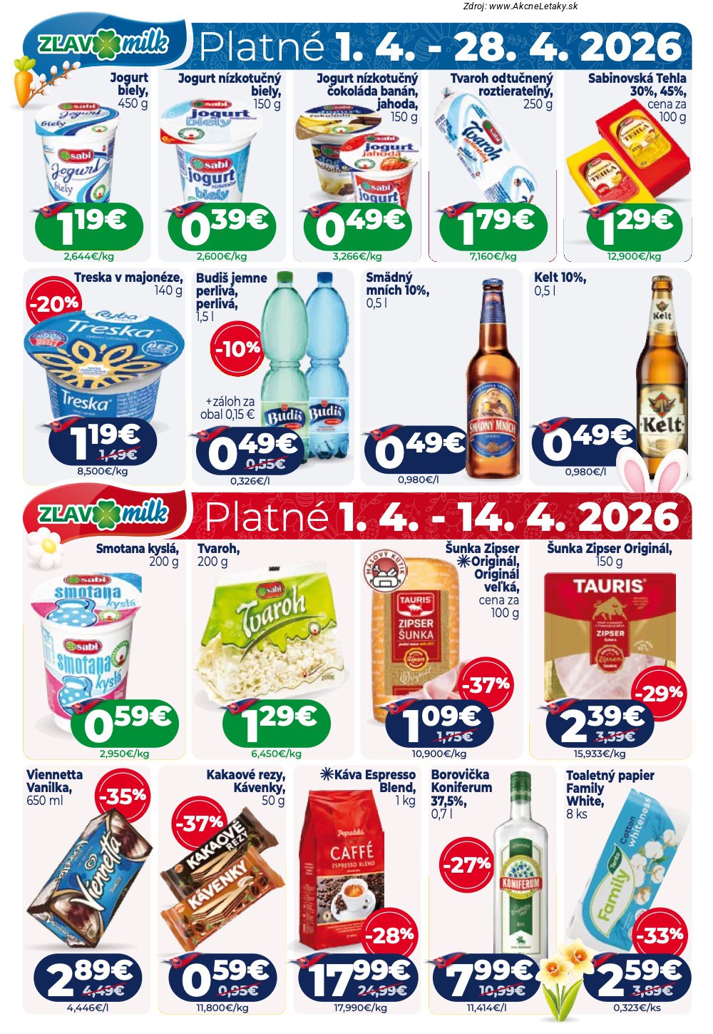 Leták Milk-Agro (1. 4. - 14. 4. 2026) - strana 16 z 16